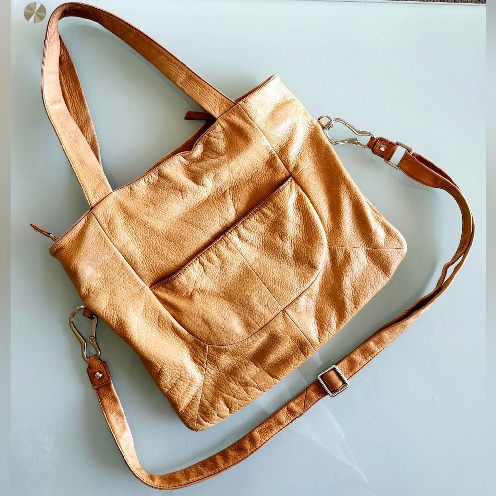 HOBO Tan Leather Shoulder Bag